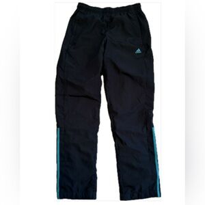 Adidas Vintage Black and Teal Track Pants Women’s Size S